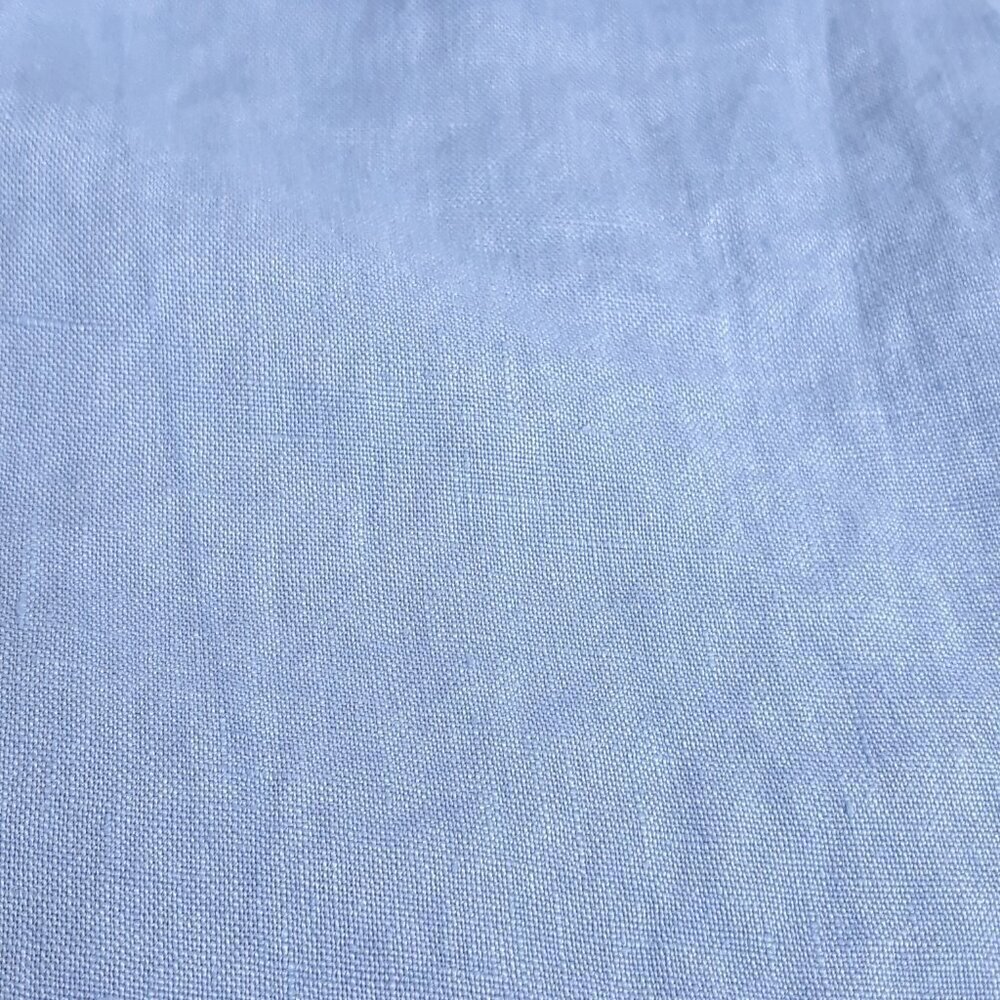 Bellaumbra Chambray Blue 100% Linen Halter Top Small Lagenlook Boho Minimalist - Picture 2 of 7